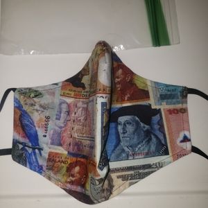 Currency Handmade Face Mask
